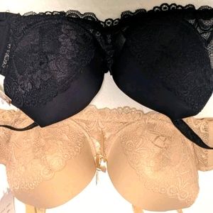 Set of 2 Amore 38B Lightly lined bras